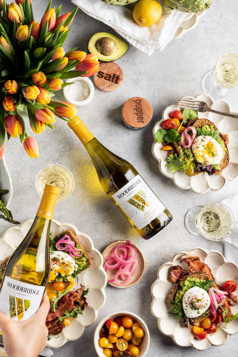 Avocado Toast with Chardonnay Poached Eggs